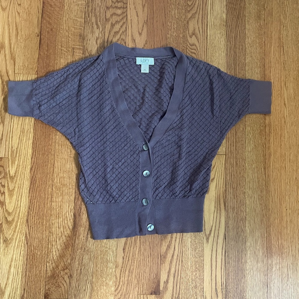 LOFT pointenelle cardigan